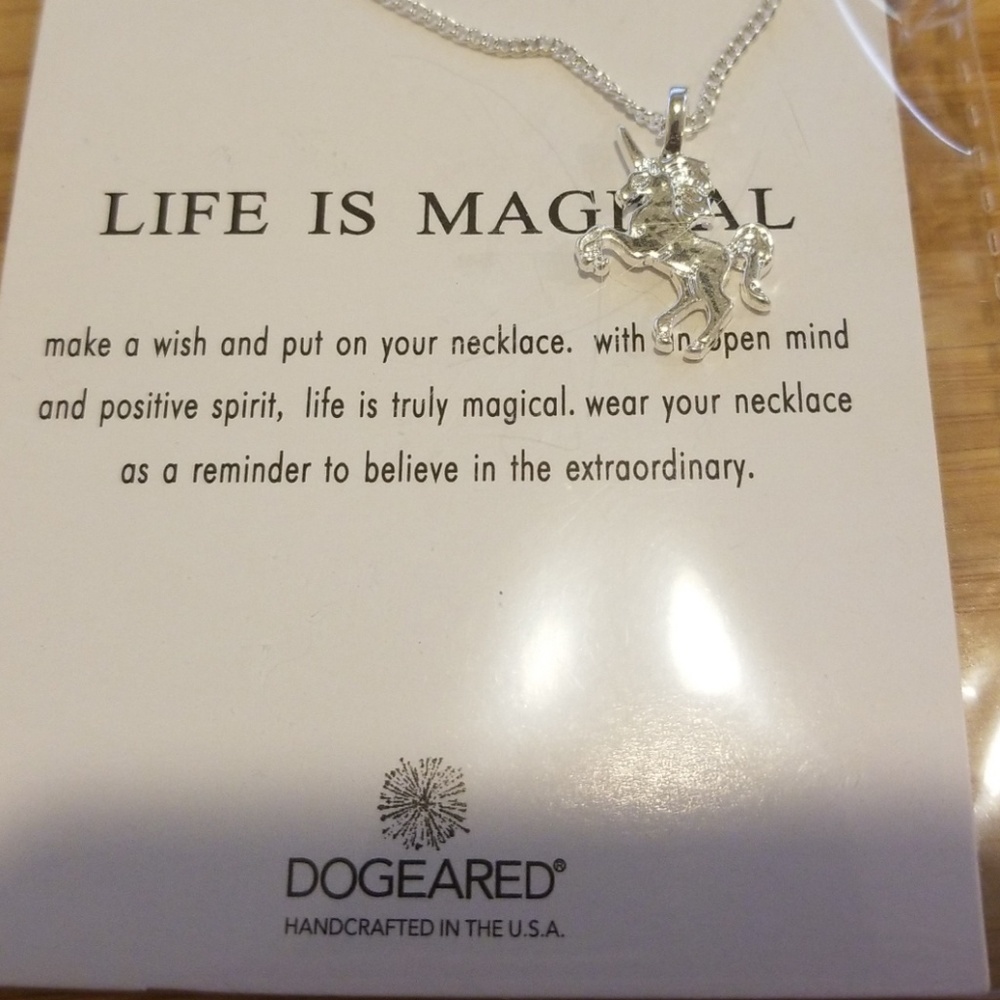 Unicorn Necklace Silver Tone